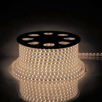 Лента светодиодная, 60SMD(2835)/m 4.4W/m 230V IP65 100m, 2700К , FERON LS704 с 2 сетевыми шнурами, 2 заглушками, 2 коннекторами,10 крепежами в комплек, Feron 26244