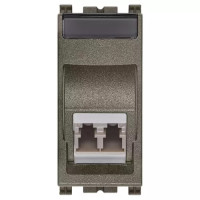 Vimar Оптический разъём мульти 9/125 LC, Metal, 19351.LC.M