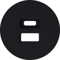 Donel D16 матовый карбон  Накладка для розеток USB, DO28630