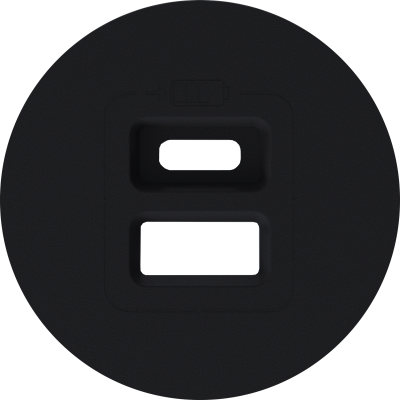 Donel D16 матовый карбон  Накладка для розеток USB, DO28630