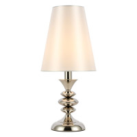 Evoluce SL1137.104.01 Прикроватная лампа Никель/Белый E14 1*40W