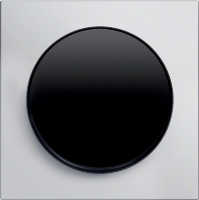 Berker Выключатель 1-клавишный, глянцевый черный/анодированный алюминий, серия R.3