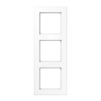 Рамка для вертикальной и горизонтальной установки, 3 поста; дюропласт; белый; A CREATION, AC583WW