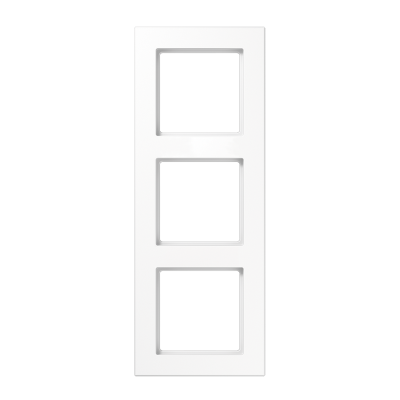 Рамка для вертикальной и горизонтальной установки, 3 поста; дюропласт; белый; A CREATION, AC583WW