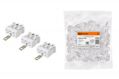 Клемма пружинная соединительная КСПз3-L+N+PE, 16 A, с заземлением под винт TDM Electric, SQ0510-0108