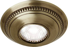 FD1029RPB Fede Светильник встраиваемый круглый ROMA, Bright Patina