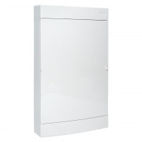 Щит комбинированный "Unix" белая дверь (2х12 модулей + 1 мп) 4 габарит IP40, ux-2x12+1m-nw