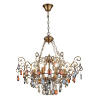 ST LUCE SL421.303.08 Люстра подвесная ST-Luce Бронза/Мульти E14 8*40W