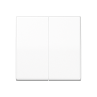 Двойная клавиша для балансирных механизмов выключателей (кнопок), в комплекте с AS90-5HP (крепежный элемент), возможно IP44; дюропласт; белый; AS500, AS591-5WW