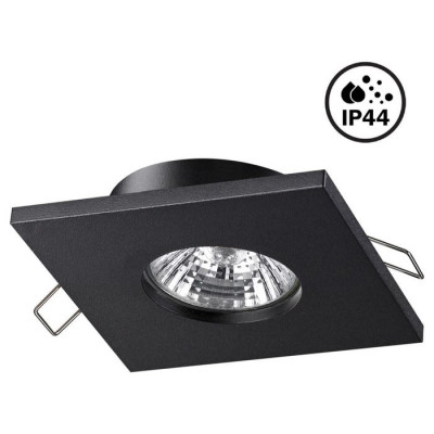 Novotech 370805 SPOT NT22 287 черный Светильник встраиваемый влагозащищенный IP44 GU10 50W 220V AQUA