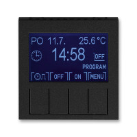 3292H-A20301 63 - Таймер ABB Levit программируемый антрацит / дымчатый чёрный - 2CHH912031A4063