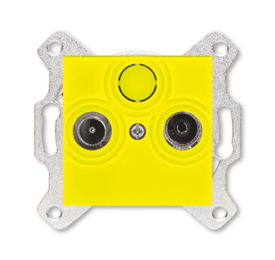 ABB EPJ Levit жёлтый / дымчатый чёрный Розетка TV-R, оконечная, жёлтый
