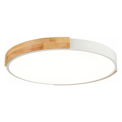 Evoluce SLE201352-01 Светильник потолочный Белый, Светлое дерево/Белый LED 1*40W 3000K/4000K/6000K