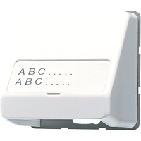 Корпус для разъемов различных типов компьютерных сетей; с полем для надписи; белый, CD554WW