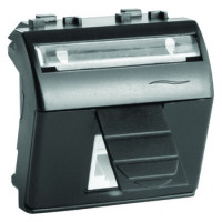 ДКС HDMI со шторкой, Brava, черная, 2мод, 77102N