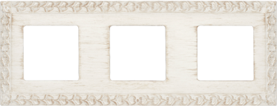 FD01223BD Fede San Sebastian Provence Рамка 3-ная, White Decape