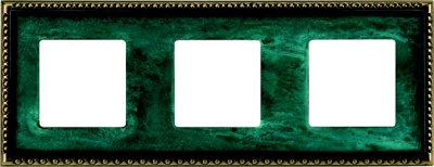 FD01213VO Fede Toledo Рамка 3-ная, Oxyde Green