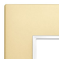 Vimar Накладка EIKON EVO для 6 модулей (2+2+2) расстояние между центрами 71мм, золото сатированное, 21644.G10