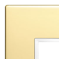 Vimar Накладка EIKON EVO для 7 модулей, золото полированное, 21657.G09