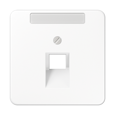 Крышка для ординарной телефонной и компютерной розетки  UAE; белая, CD569-1NAUAWW