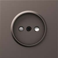 Donel S08 мокко накладка для розетки без заземления, со шторками 16A 250 В~,серия DB, DS21653