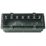 Vimar Коробка встраиваемая прямоугольная для 6-7 модулей черная, V71306.AU Vimar Коробка встраиваемая прямоугольная для 6-7 модулей черная, V71306.AU