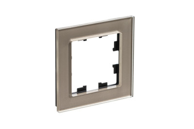 ATN320501 - ATLASDESIGN NATURE 1-постовая РАМКА, ОРГАНИЧЕСКОЕ СТЕКЛО ШАМПАНЬ, Systeme Electric