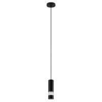 39705 Светодиодный подвес BERNABETA, 1X5W(GU10-LED), сталь, черный/пластик, прозрачный