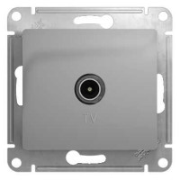 Glossa Розетка TV проходная 4Дб, алюм. Glossa Розетка TV проходная 4Дб, алюм.