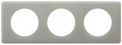 Legrand Celiane. Рамка 3-постовая. Цвет "Серый глянец", 066603
