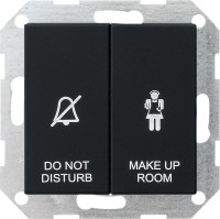 1104005 Gira Двухклавишный выключатель в сборе для управления индикатором состояния номера в гостинице