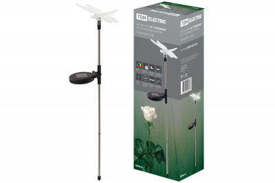 Светильник СС "Стрекоза" на солнечных батареях, сталь, меняет цвет, TDM Electric, SQ0330-0111