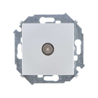 Simon Simon15 Розетка TV одиночная, винт. зажим, алюминий, 1591475-033
