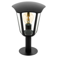 98122 Уличный светильник напольный MONREALE, 1х60W(E27), ?230, H335, лит. алюминий, черный/пластик,