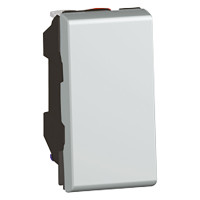 Legrand Кнопочный выключатель - Программа Mosaic - 1 модуль - 6 A - алюминий, 079230