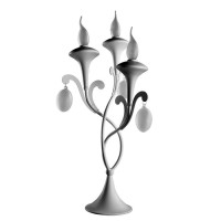 Arte Lamp MONTMARTRE, Светильник настольный интерьерный, цвет арматуры - белый, цвет плафона/декора - БЕЛЫЙ, 3х40W E14, A3239LT-3WH