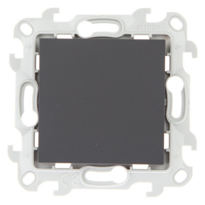Simon Одноклавишный выключатель, графит, 2450101-038