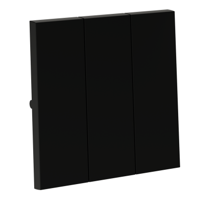 Клавиши для выключателя/переключателя трехклавишного, S70 (черный матовый), VLS000508