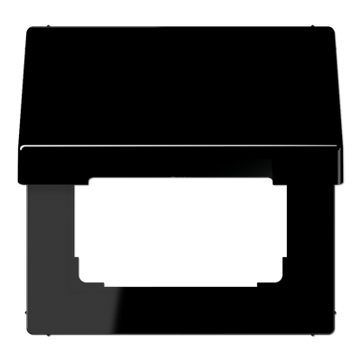 Откидная крышка для устройств 50х50; дюропласт; черный, LS990KLSW