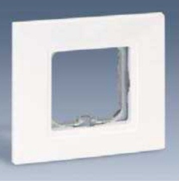 Simon Рамка на 4 поста с вырезами под вставки 2700670-...,2700679-..., S27Pl, белый, 2701640-030