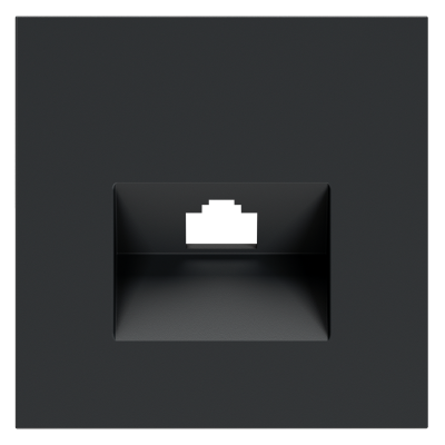 Накладка для розетки компьютерной RJ45 кат.6, S70 (графит), VLS001307