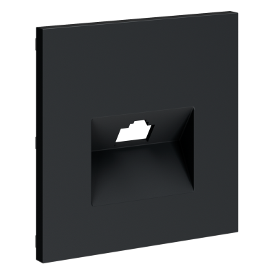 Накладка для розетки компьютерной RJ45 кат.6, S70 (графит), VLS001307