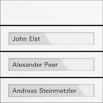 5533902 Gira Модуль кнопок вызова System 106 3-клав.