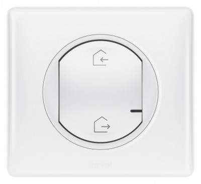 064820 - Celiane with NETATMO. Стартовый пакет.  Шлюз WiFi + умная розетка 2К+З 16А 230В + главный беспроводной выключатель "Я дома/Я вне дома". Цвет Белый