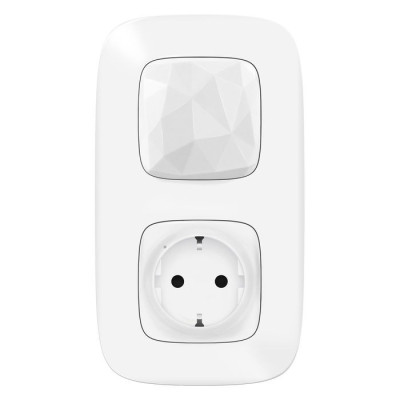 752596 - Valena Allure with NETATMO. Стартовый пакет.  Шлюз WiFi + умная розетка 2К+З 16А 230В + главный беспроводной выключатель "Я дома/Я вне дома". Цвет Белый