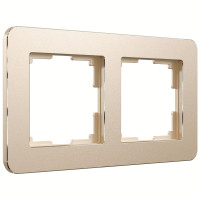 Werkel W0022611/ Рамка на 2 поста Platinum (шампань), a059214