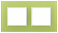 ЭРА 14-5102-26 Elegance Лайм/белый стекло Рамка 2-ая