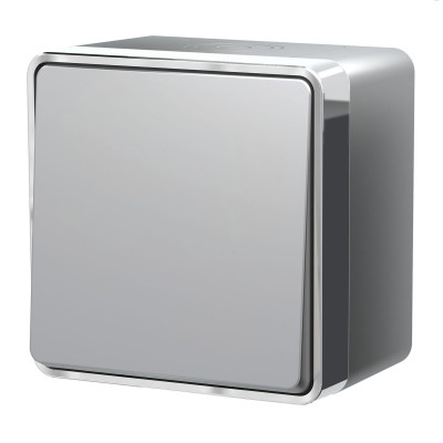 Werkel W5010206/ Выключатель одноклавишный влагозащищенный Gallant (серебряный), a052767