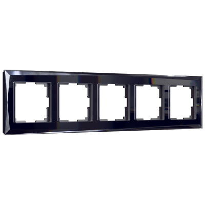 Werkel W0051208/ Рамка на 5 постов Diamant (черный), a051443