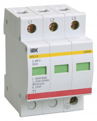 KARAT ОПС1-B УЗИП 3P In=30кА Un=400В Im=60кА IEK, MOP20-3-B KARAT ОПС1-B УЗИП 3P In=30кА Un=400В Im=60кА IEK, MOP20-3-B
